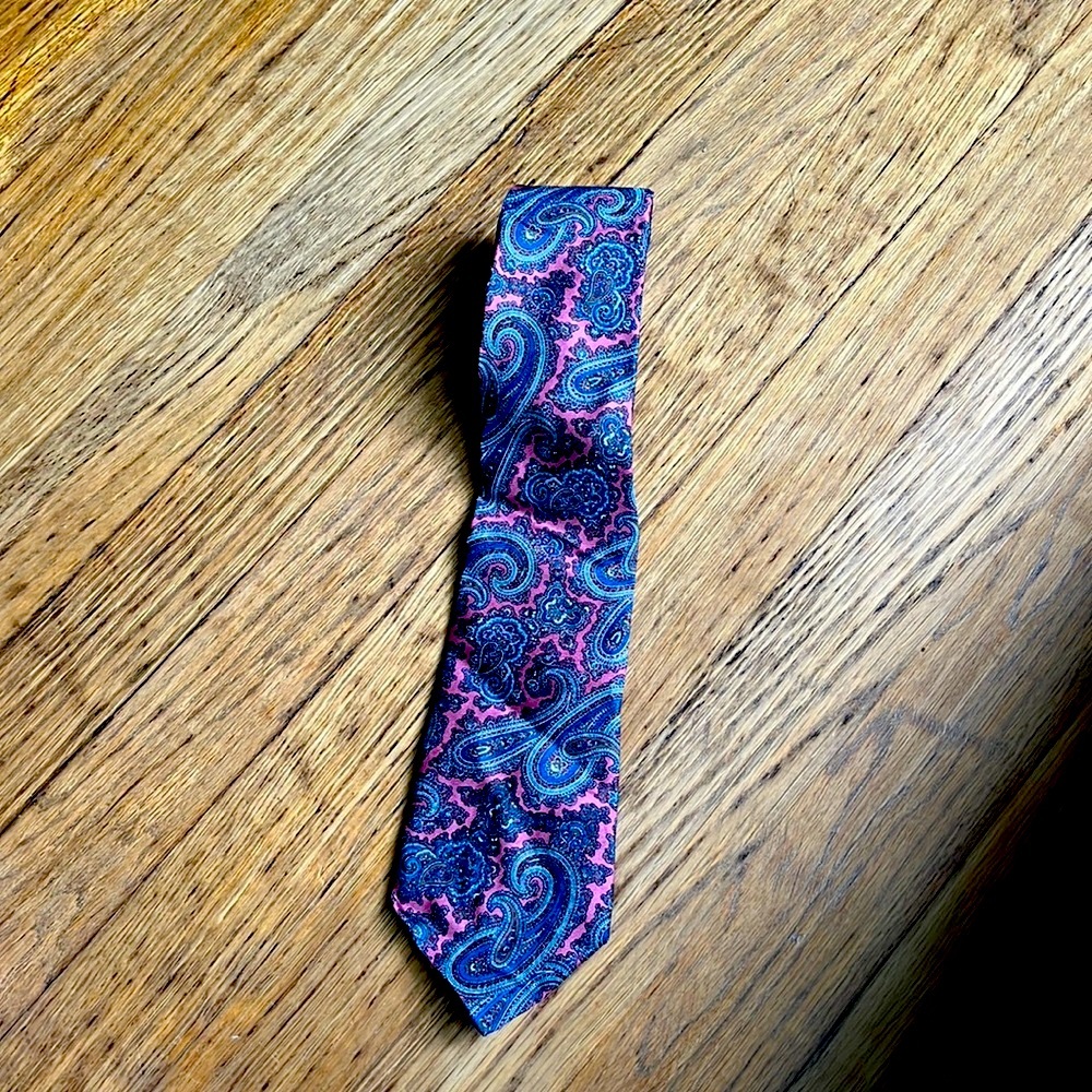 Christian Dior Silk Paisley Tie